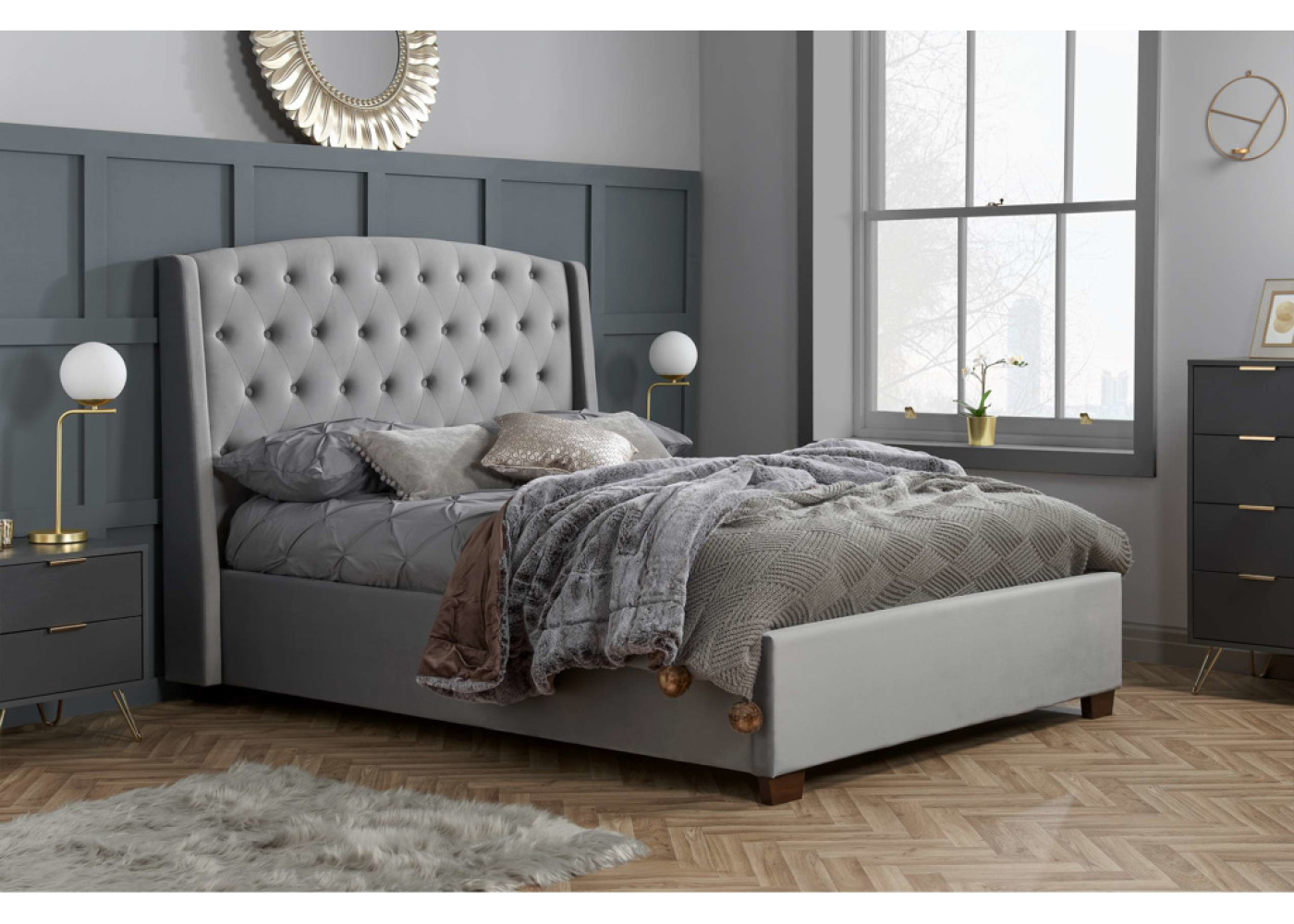 Balmoral Bed Frame (Grey) *Low Stock*