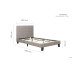 Berlin Bed Frame (Grey Linen)