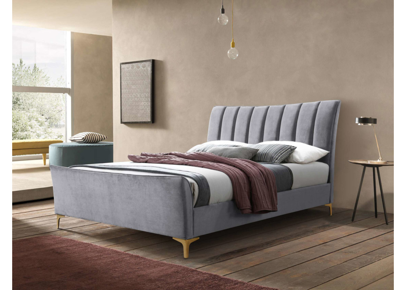 Clover Bed Frame (Grey)