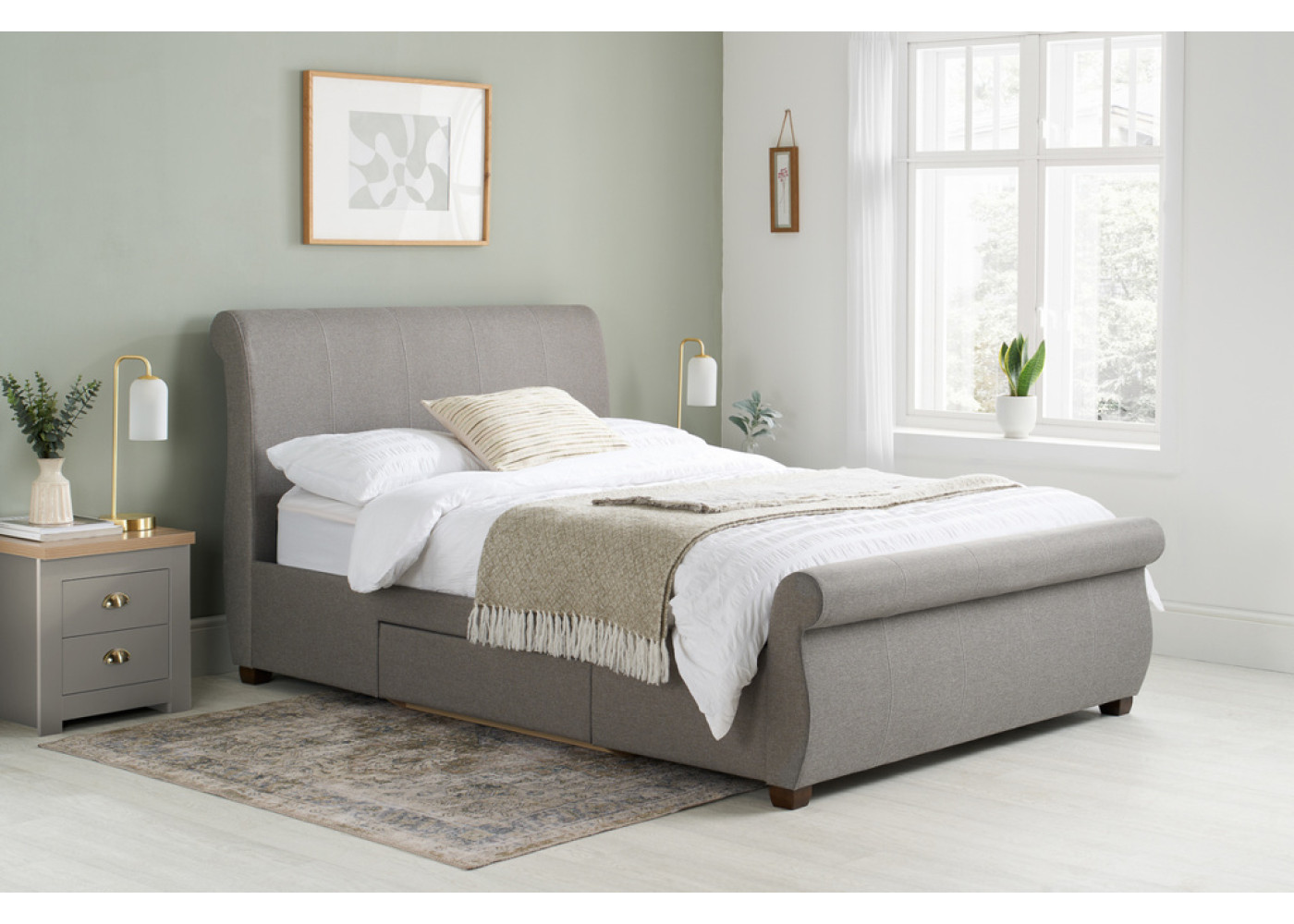 Lancaster Bed (Grey)