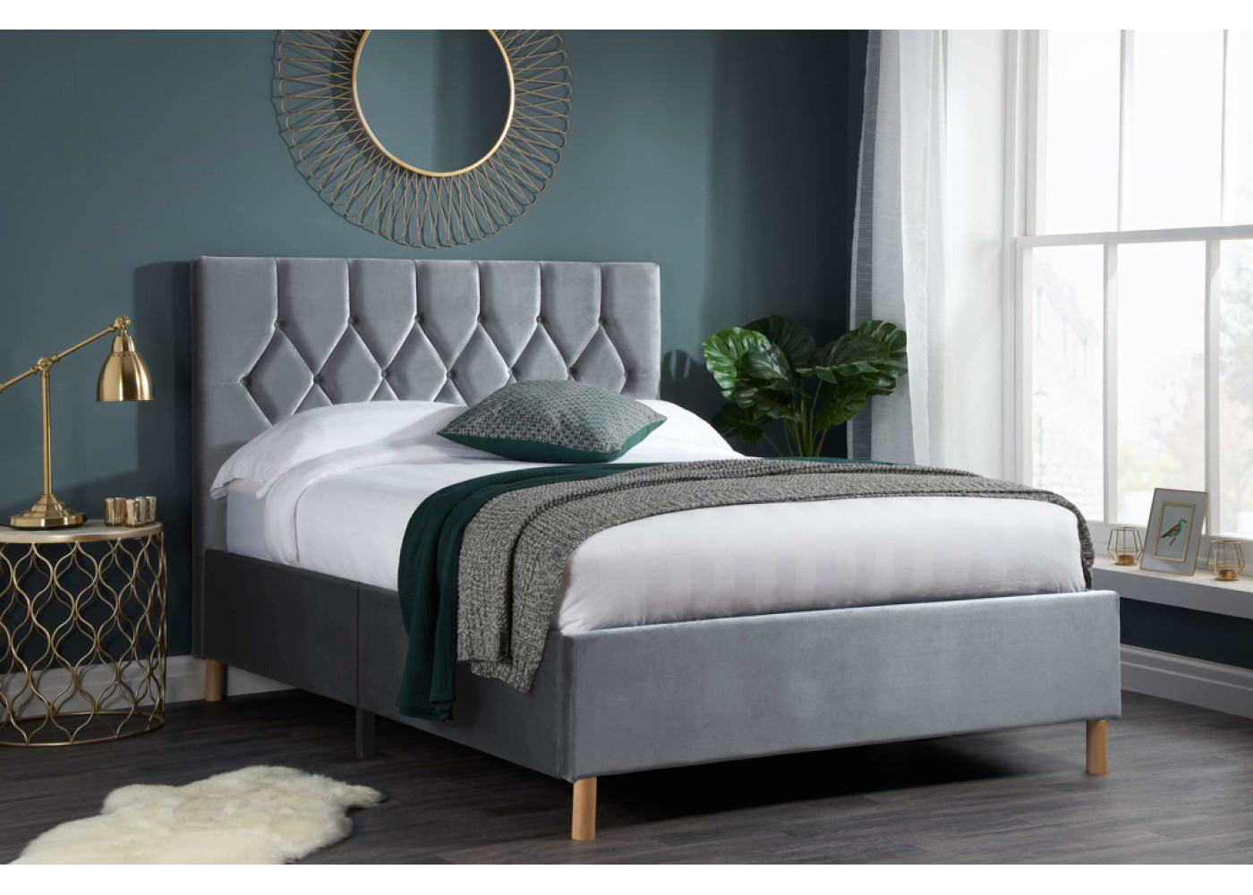 Loxley Bed (Grey)