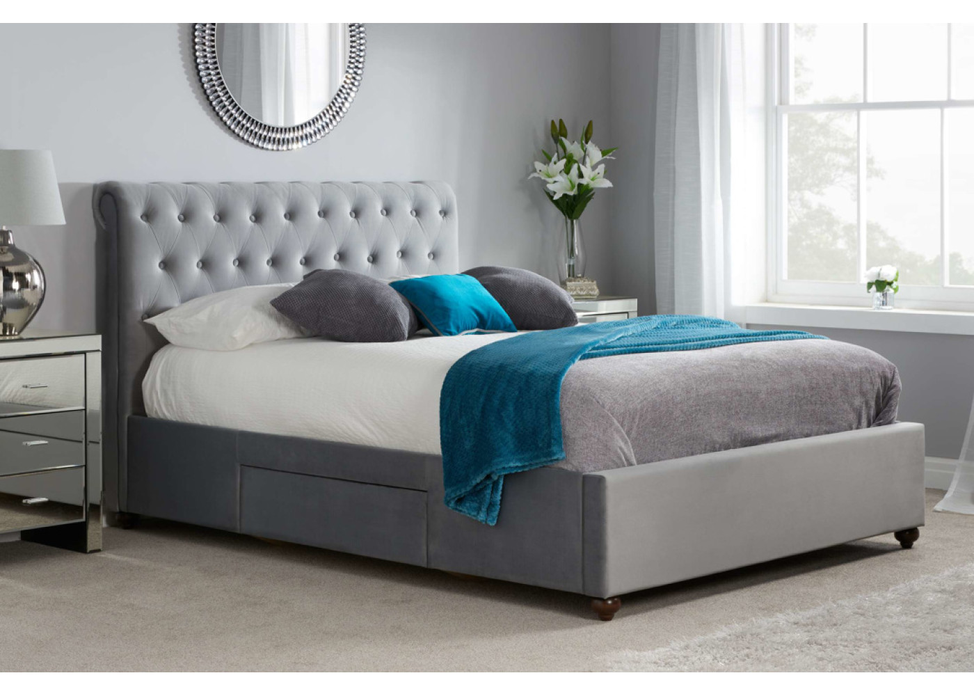 Marlow Bed (Grey)