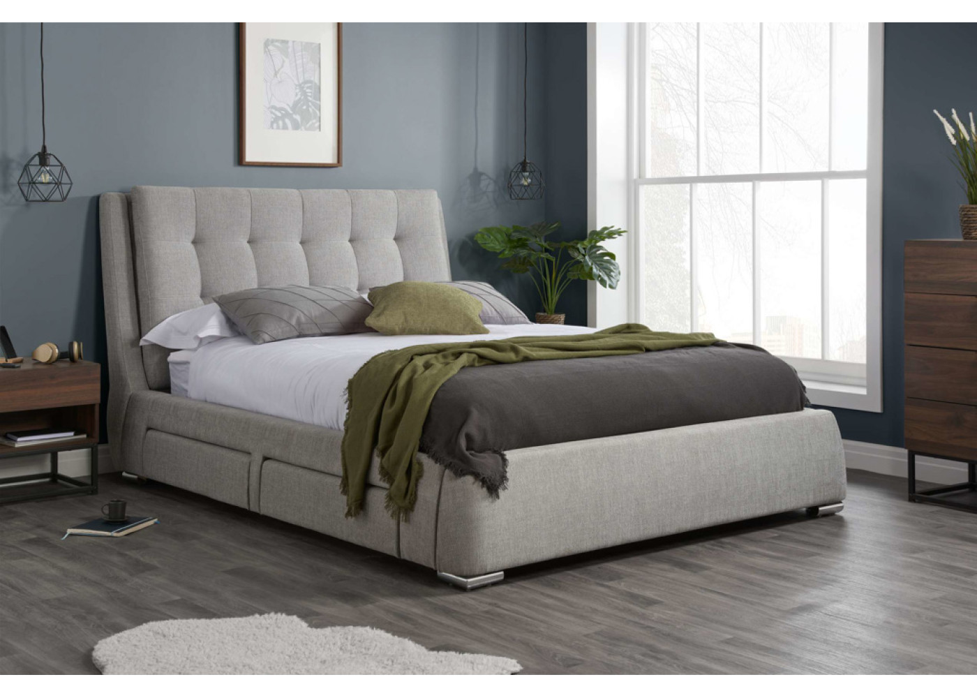 Mayfair Bed (Grey)