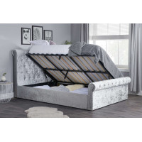Sienna Side Ottoman Bed (Silver Crush) *Low Stock*