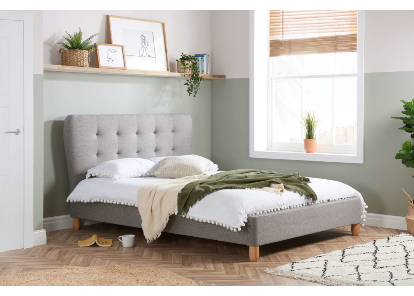 Stockholm Bed (Grey)