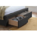 Valentino 2 Drawer Bed (Charcoal)