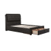 Valentino 2 Drawer Bed (Charcoal)