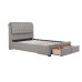 Valentino 2 Drawer Bed (Grey)