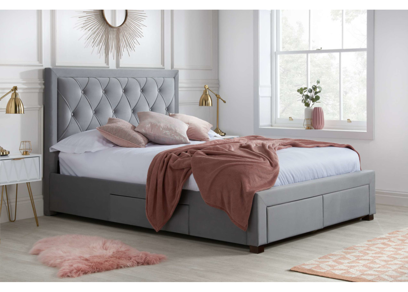 Woodbury Bed (Grey)