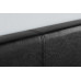 Berlin Ottoman Bed Frame (Black Leather) 