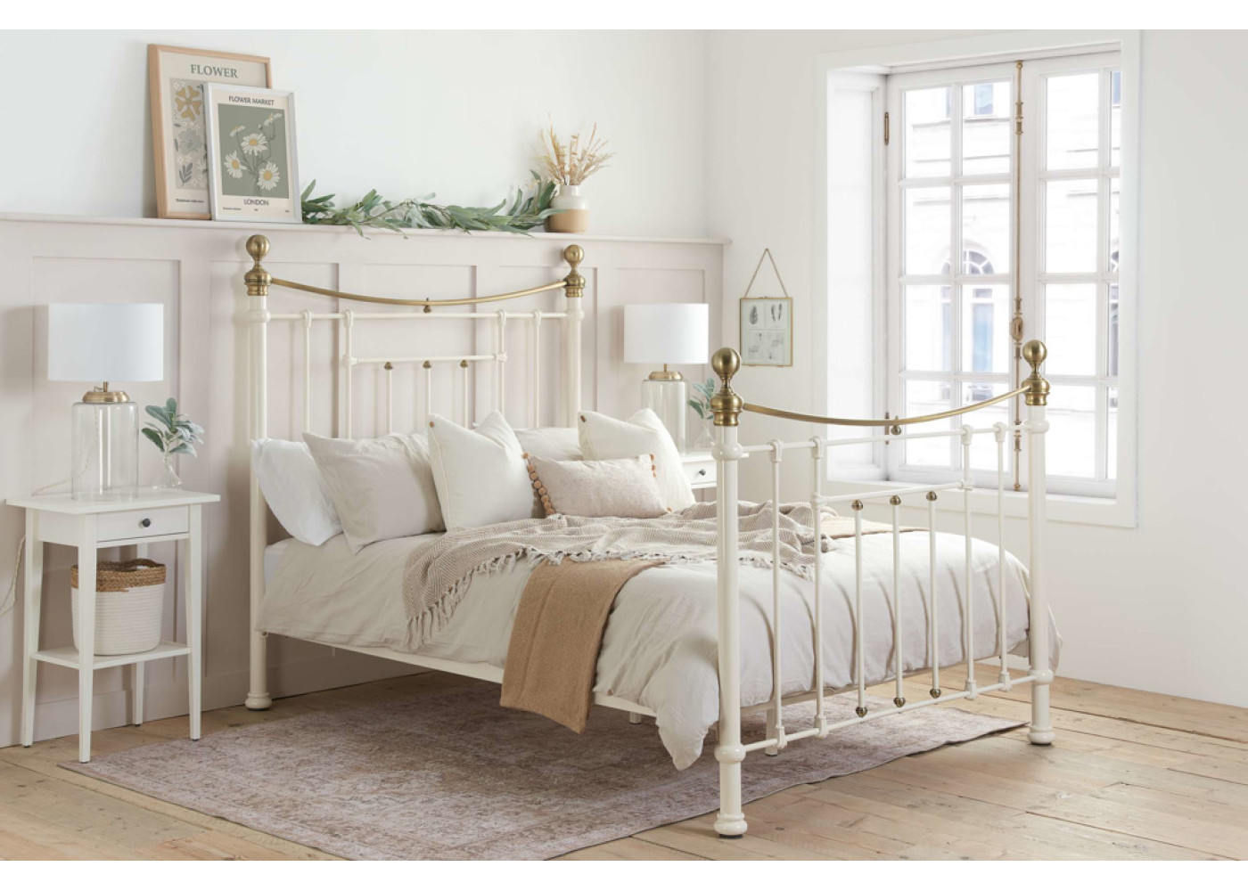 Bronte Bed Frame (Cream)