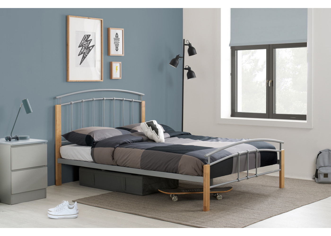 Tetras Bed (Beech & Silver)