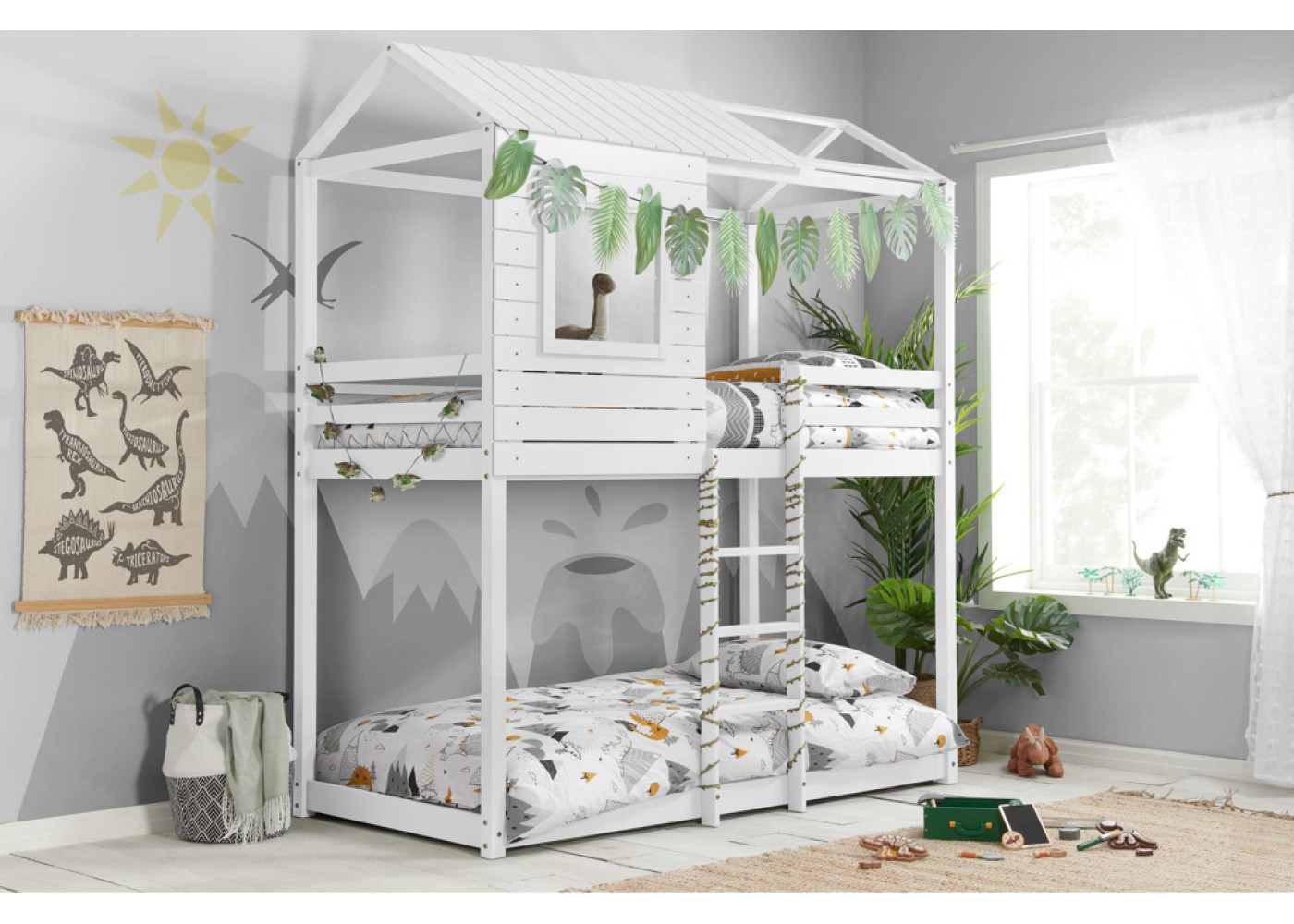 Adventure Bunk Bed (White) 