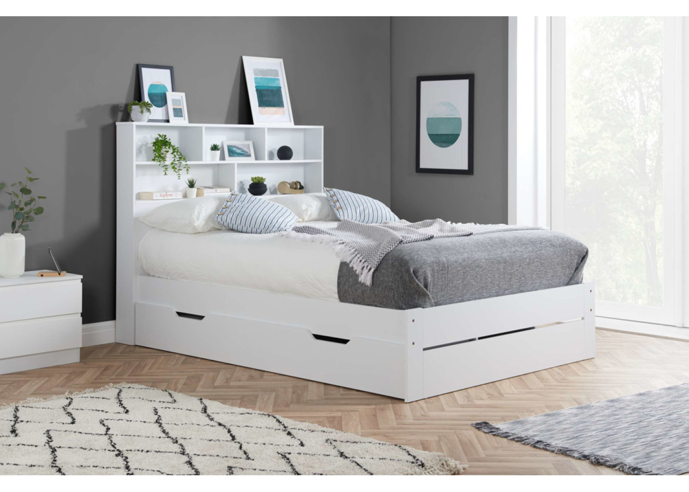 Alfie Bed Frame (White) 