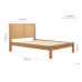 Bellevue Bed Frame (Oak)