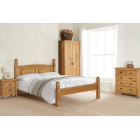 Corona Low End Bed Frame (Pine)