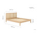Croxley Rattan Bed (Oak)