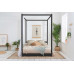 Darwin Four Poster Bed Frame (Black)