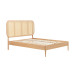Elina Rattan Bed (Oak)