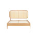 Elina Rattan Bed (Oak)