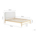 Emmi Bed (Oak & White)