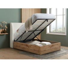 Halfden Ottoman Bed (Light Wood & White)