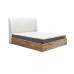 Halfden Ottoman Bed (Light Wood & White)