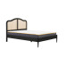 Leonie Rattan Bed (Black)