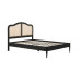 Leonie Rattan Bed (Black)