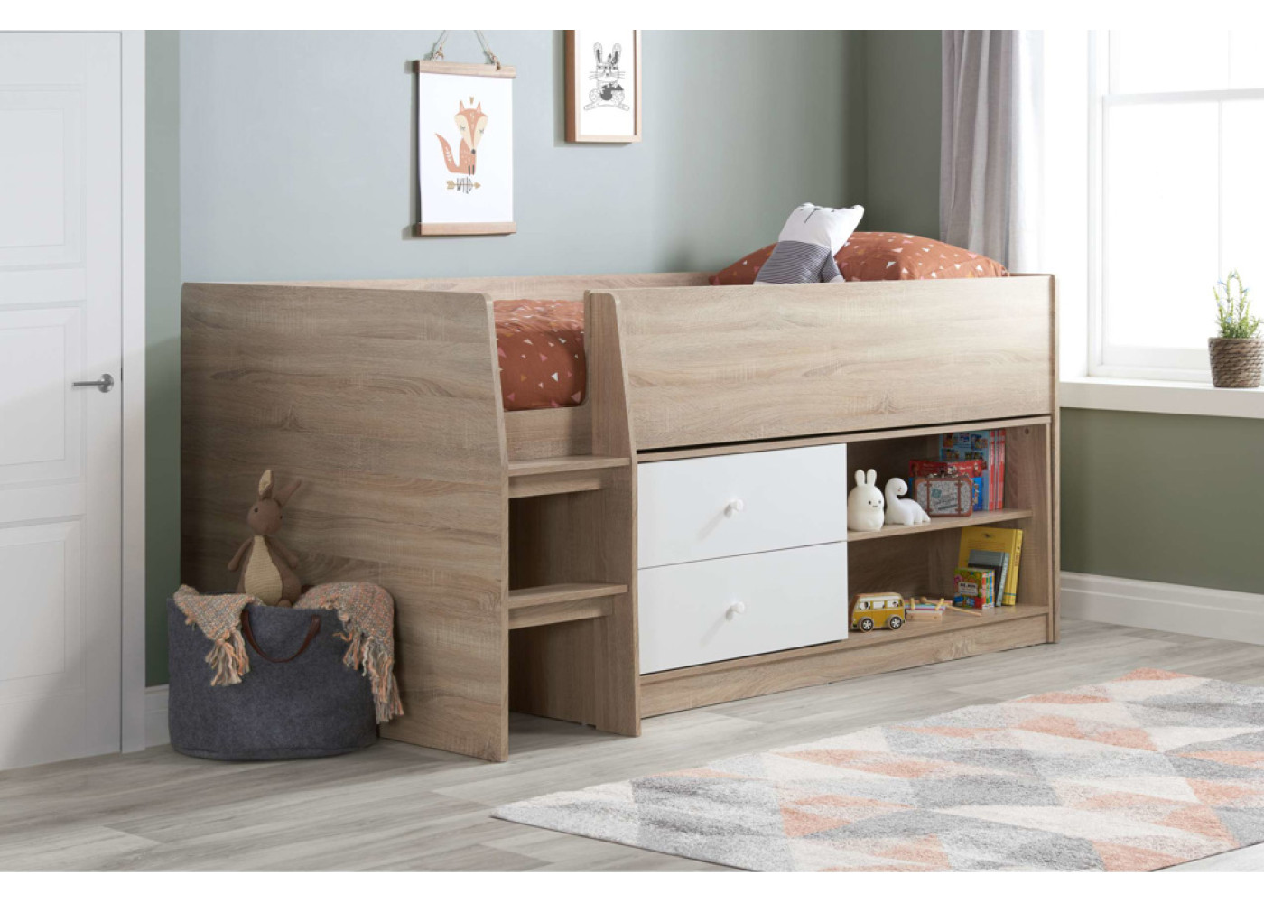 Leyton Cabin Bed (White)