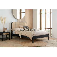Margot Rattan Bed (Black)