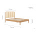 Margot Rattan Bed (Oak)