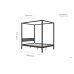 Mercia Four Poster Bed (Black)