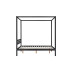 Mercia Four Poster Bed (Black)