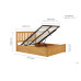 Phoenix Ottoman Bed (Oak)