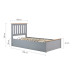 Phoenix Ottoman Bed (Stone Grey)