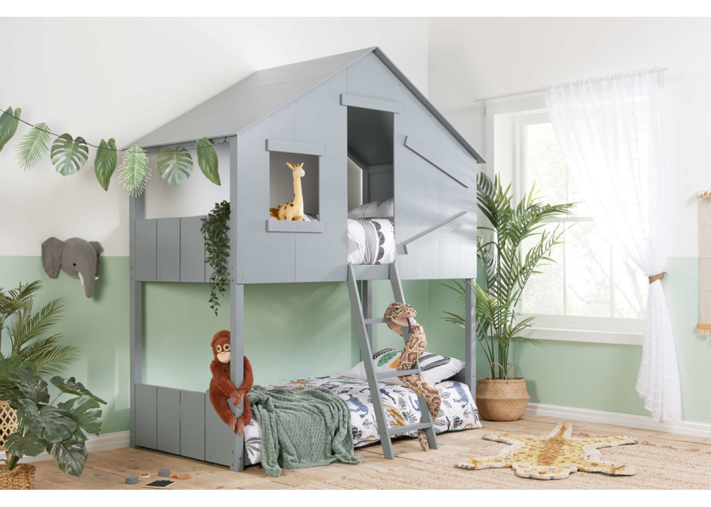 Safari Bunk Bed (Grey)