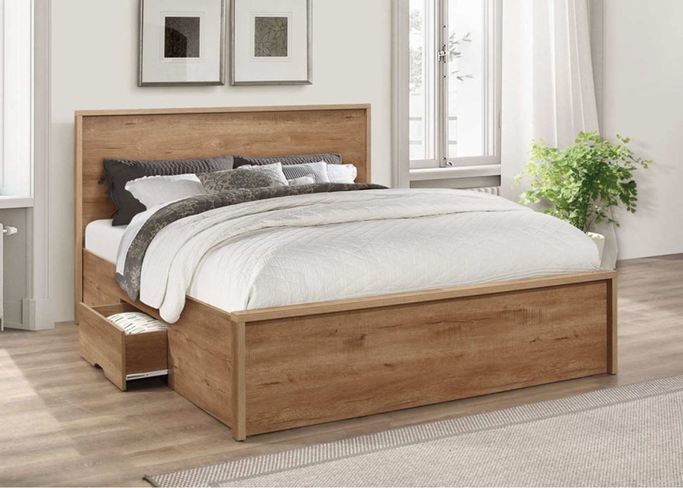 Stockwell Bed (Oak Effect)