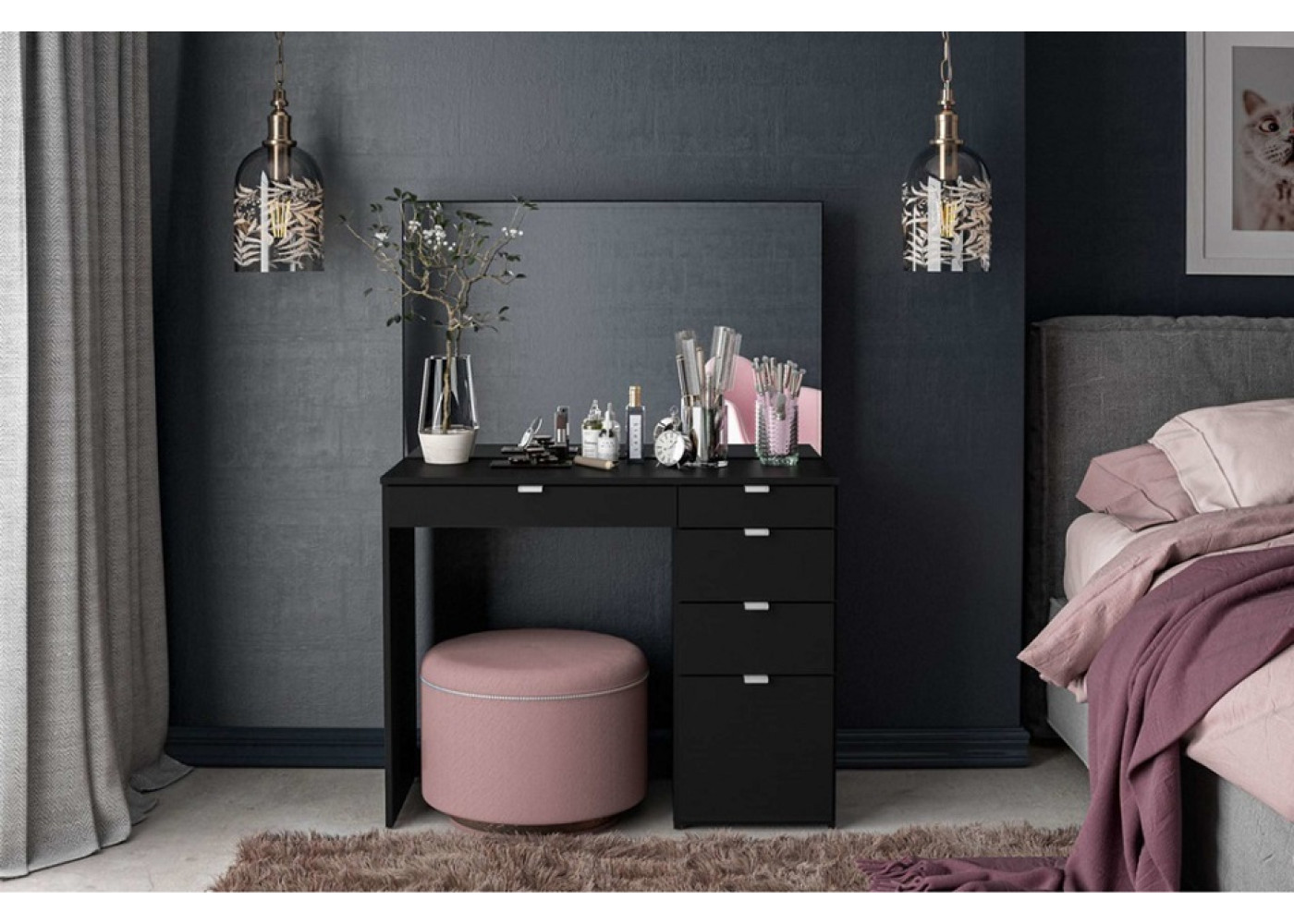 Ava Dressing Table (Black)