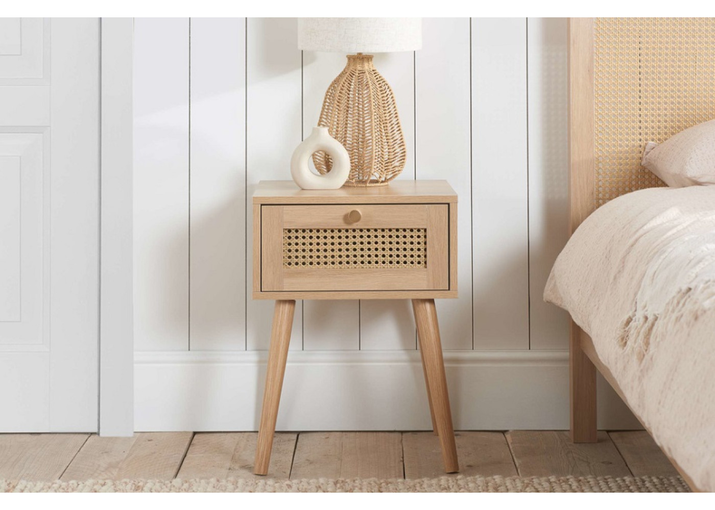 Croxley 1 Drawer Bedside (Oak)