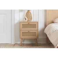 Croxley 2 Drawer Bedside (Oak)