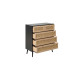 Croxley 5 Drawer Chest (Black)