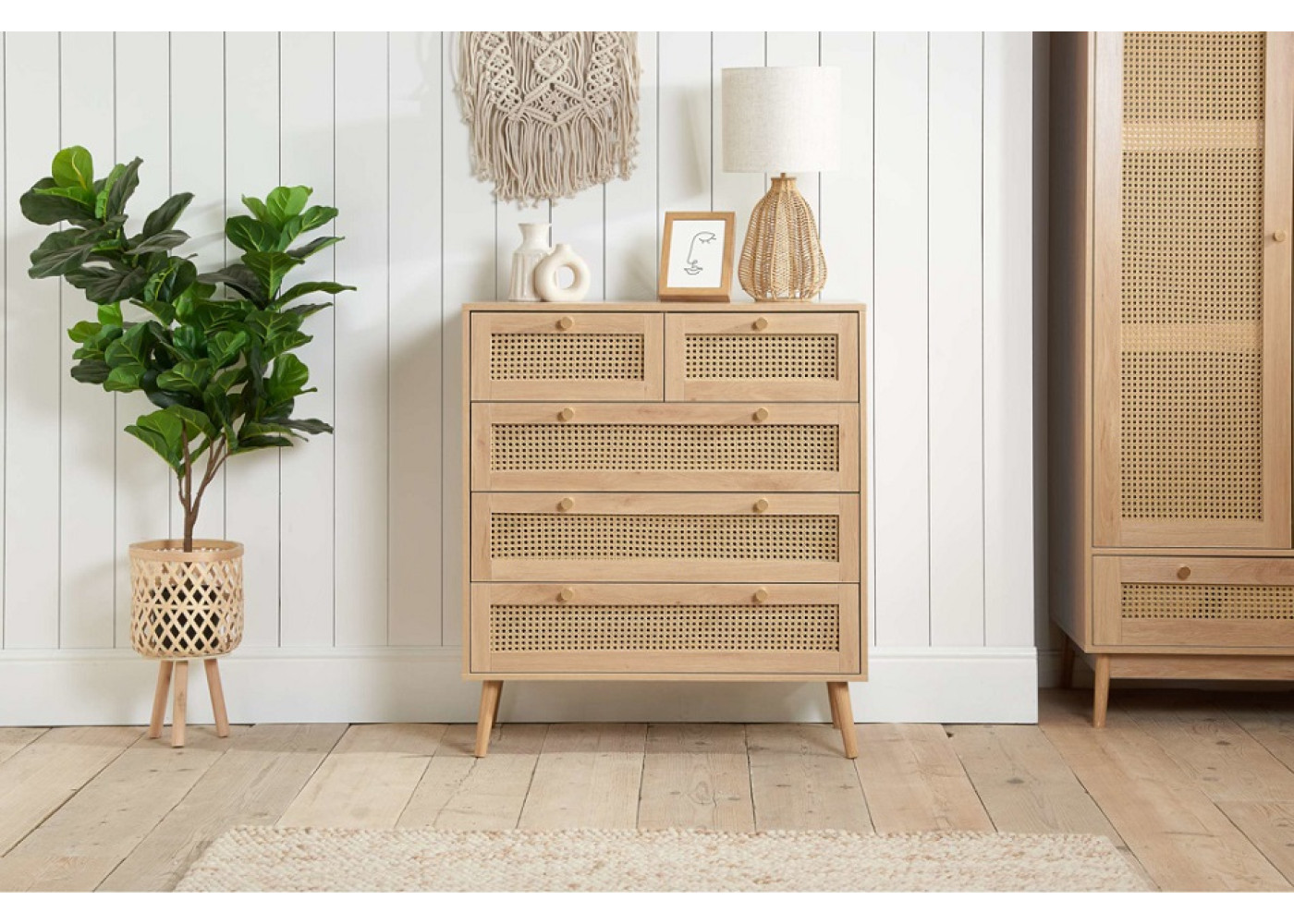 Croxley 5 Drawer Chest (Oak)