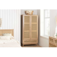 Croxley 2 Door + 1 Drawer Wardrobe (Oak)