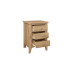 Hampstead 3 Drawer Bedside (Oak)