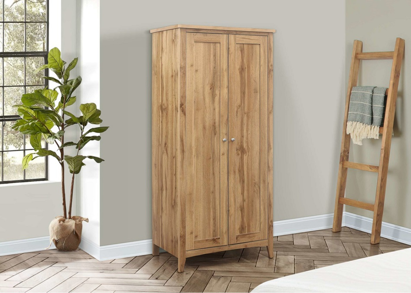 Hampstead 2 Door Wardrobe (Oak)