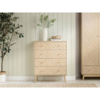 Herringford 4 Drawer Chest (Oak) 