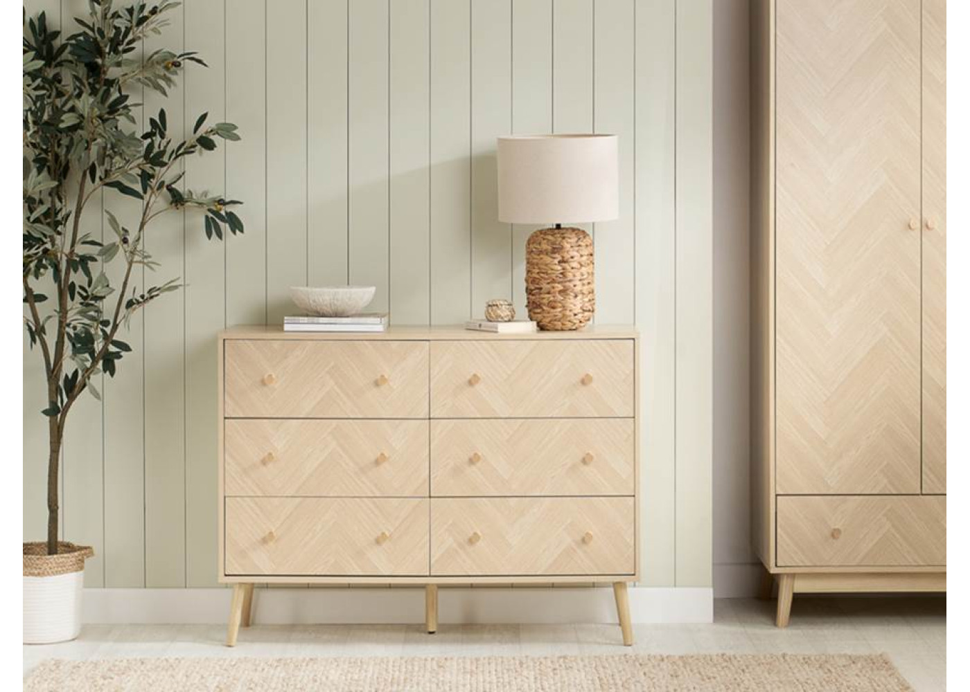 Herringford 6 Drawer Chest (Oak)