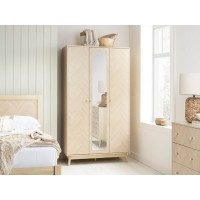 Herringford 3 Door Mirror Wardrobe (Oak)
