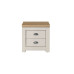 Highgate 2 Drawer Bedside (Cream & Oak)